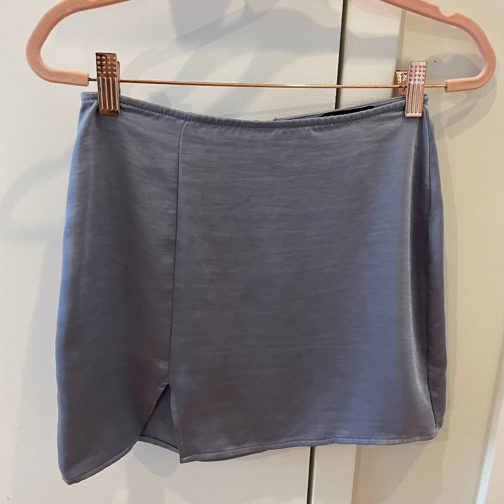 Forever 21 Cutout Satin Purple Mini Skirt | Size S